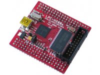 Low cost compact LPC2888 ARM7 microcontroller header development prototype board