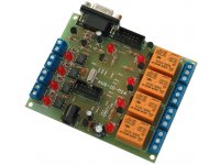 Development board with ATMEGA16 4 relays outputs 4 optoisolated inputs