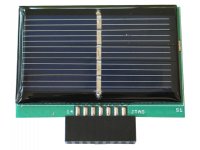 Solar panel battery charger with MSP430 JTAG connector