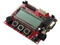Development board with PIC18LF8490 and LCD display