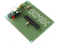 ICSP/ICD enabled 28 pin PIC microcontroller prototype board with USB
