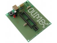 ICSP/ICD enabled 40-pin PIC microcontroller prototype board with USB