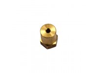 Brass hexagon coupler for MG-6V and MG-12V gear motors to 65mm wheels